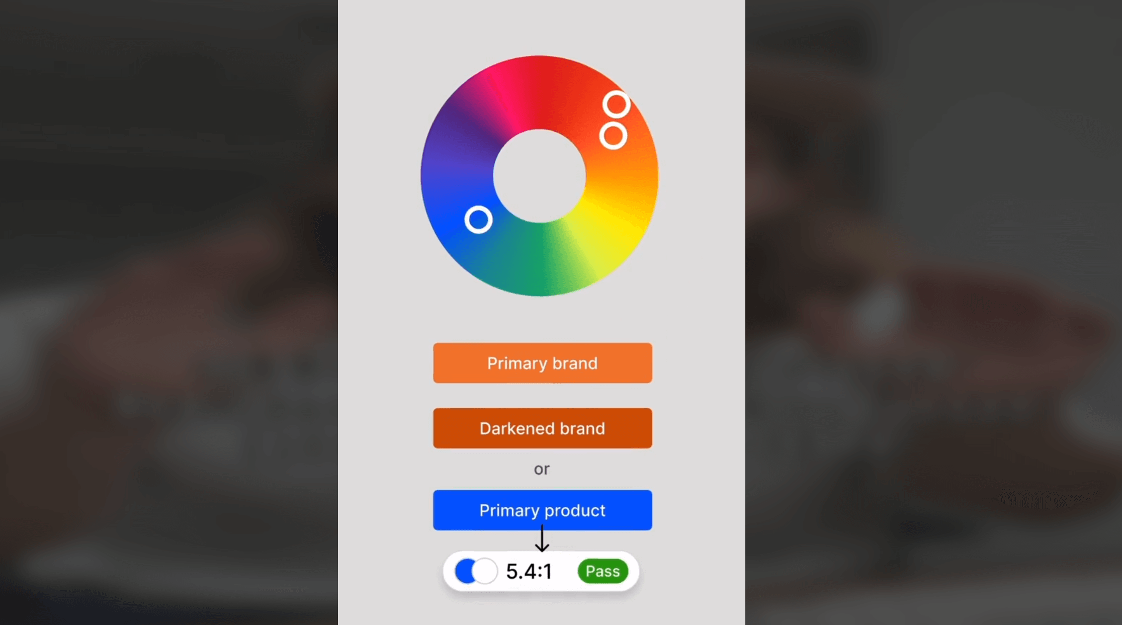Bättre kontrast på knappar och länkar med komplementfärger